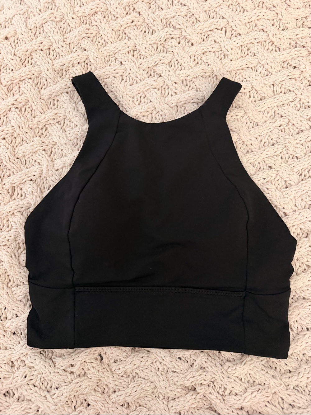 Lululemon Black High-Neck Sports Bra